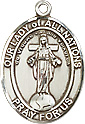  Sterling Silver Our Lady of All Nations Medal by Bliss 