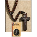 Franciscan Wood Cord Rosary - Dark Brown Franciscan Wood Cord Rosary - Dark Brown
